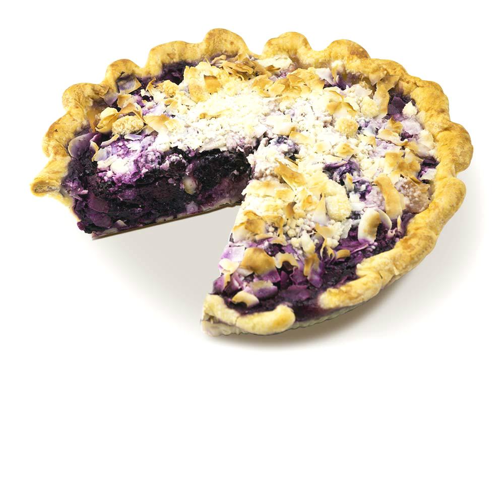 Vegan Blue Hawaiian Pie