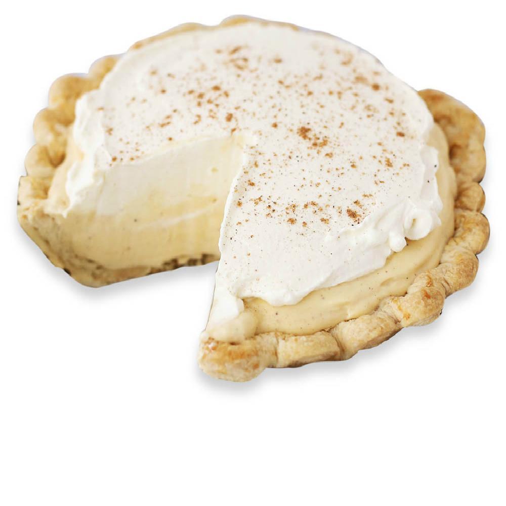 Sliced Eggnog & Rum Pie from The Pie Hole